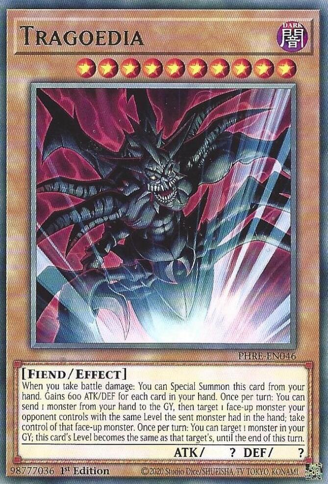 Tragoedia PHRE-EN046 card from Phantom Revenge