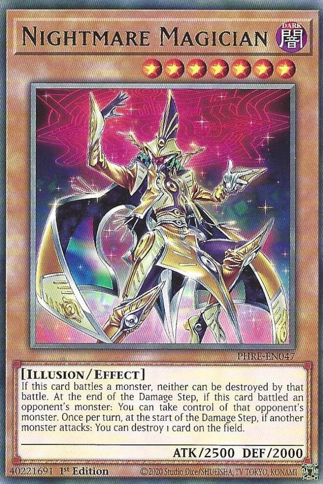 Nightmare Magician PHRE-EN047 card from Phantom Revenge