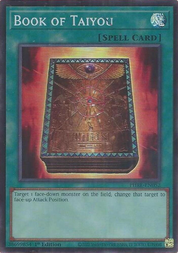 Book of Taiyou (Super Rare) PHRE-EN052 card from Phantom Revenge