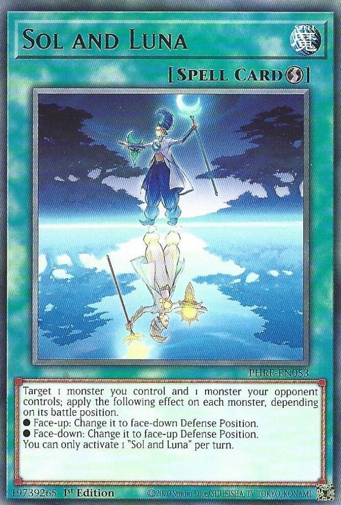 Sol and Luna PHRE-EN053 card from Phantom Revenge