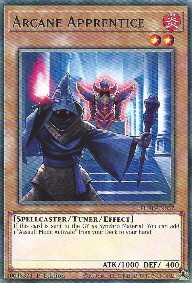 Arcane Apprentice PHRE-EN057 card from Phantom Revenge