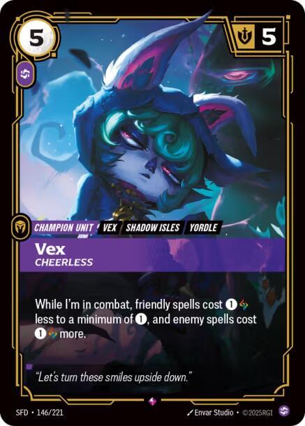Vex - Cheerless 146/221 card from Spiritforged