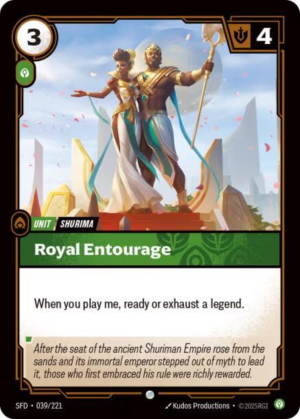 Royal Entourage 039/221 card from Spiritforged