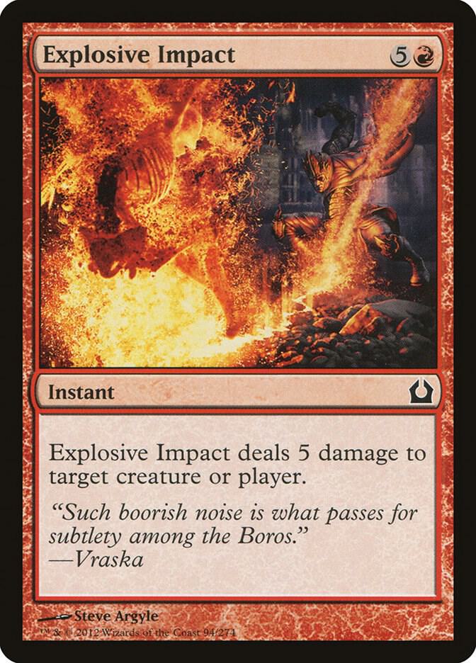 Explosive Impact 94 card from Return to Ravnica