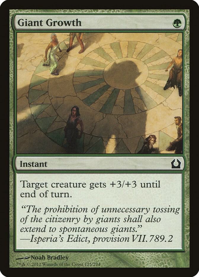 Giant Growth 125 card from Return to Ravnica