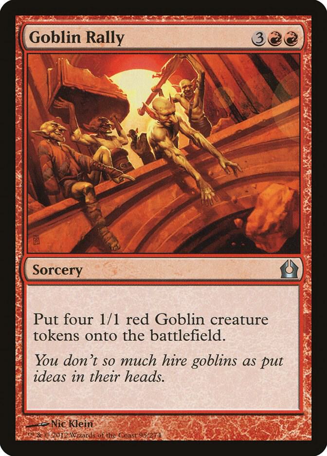 Goblin Rally 95 card from Return to Ravnica