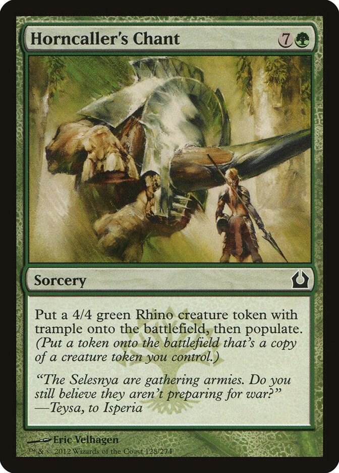Horncaller's Chant 128 card from Return to Ravnica