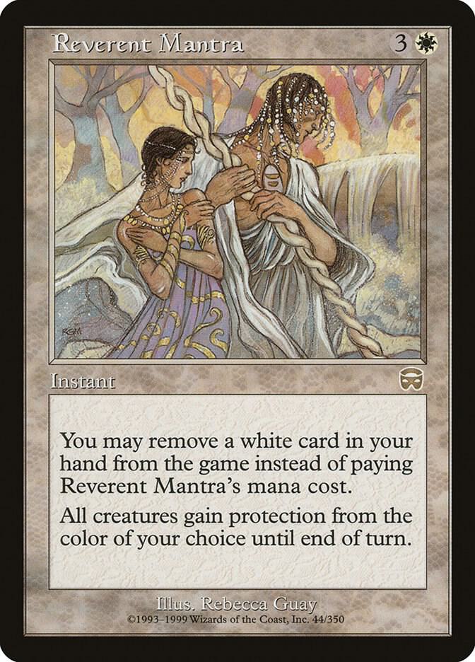Reverent Mantra 44 card from Mercadian Masques