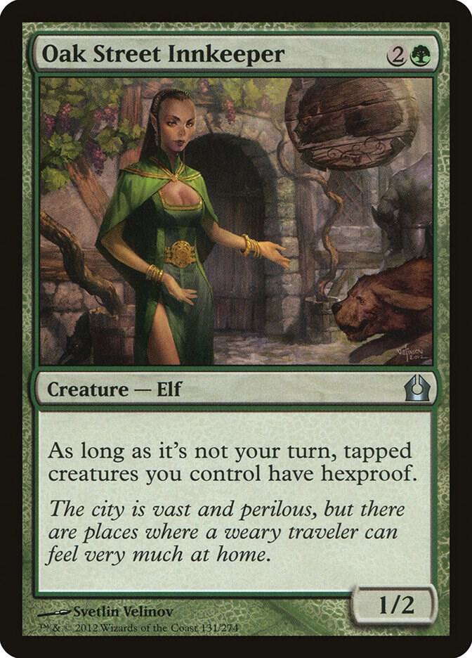 Oak Street Innkeeper 131 card from Return to Ravnica