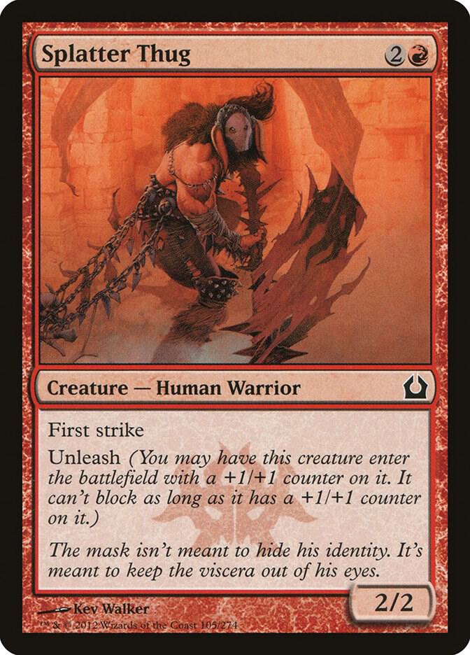Splatter Thug 105 card from Return to Ravnica