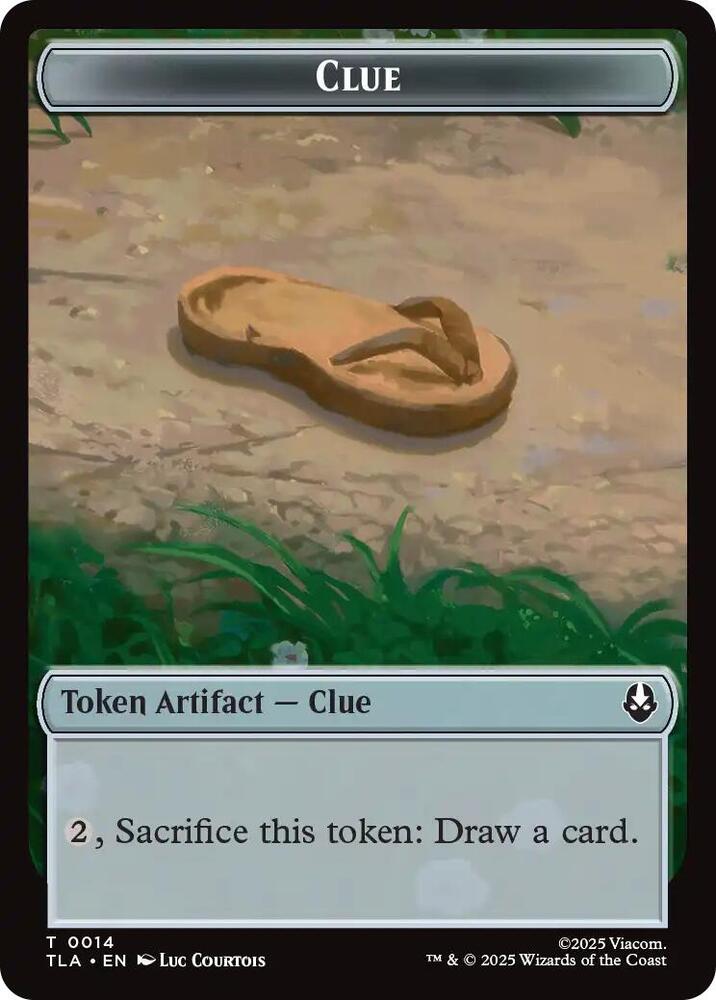 Clue (0014) // Copy Double-Sided Token 14 // 2 card from Avatar: The Last Airbender