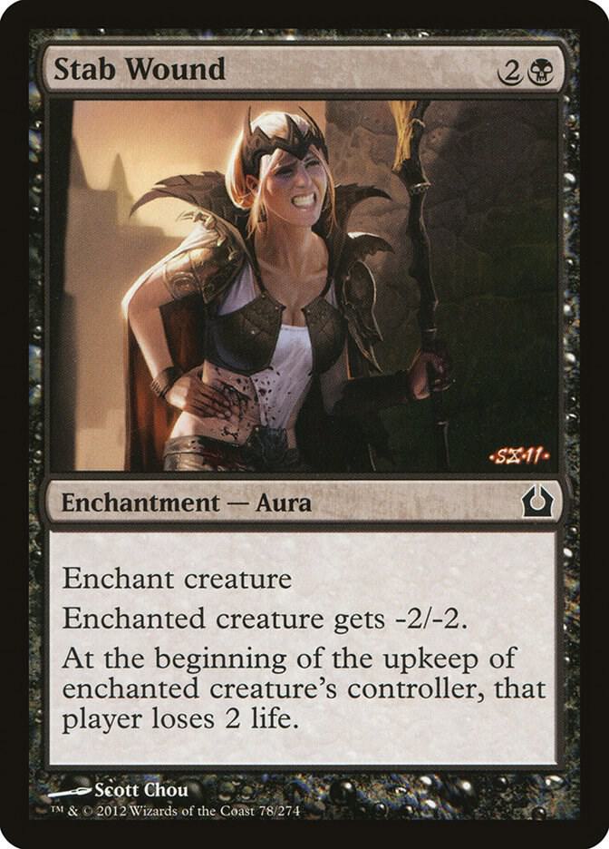 Stab Wound 78 card from Return to Ravnica