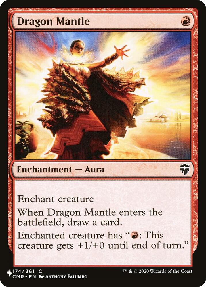Dragon Mantle 174 card from The List Reprints