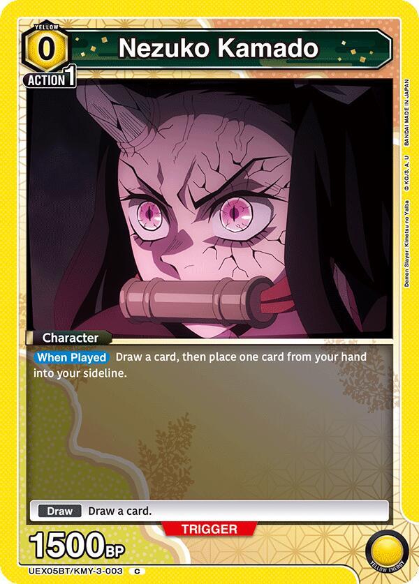 Nezuko Kamado UEX05BT/KMY-3-003 card from UEX05BT: Demon Slayer: Kimetsu no Yaiba Vol.2
