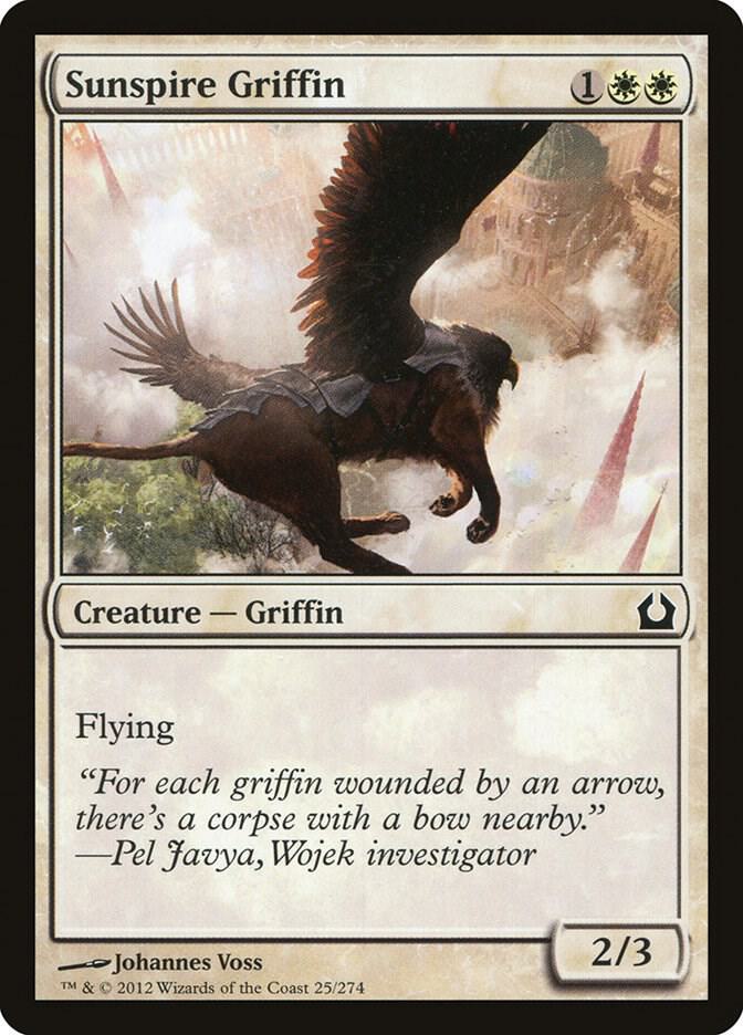 Sunspire Griffin 25 card from Return to Ravnica