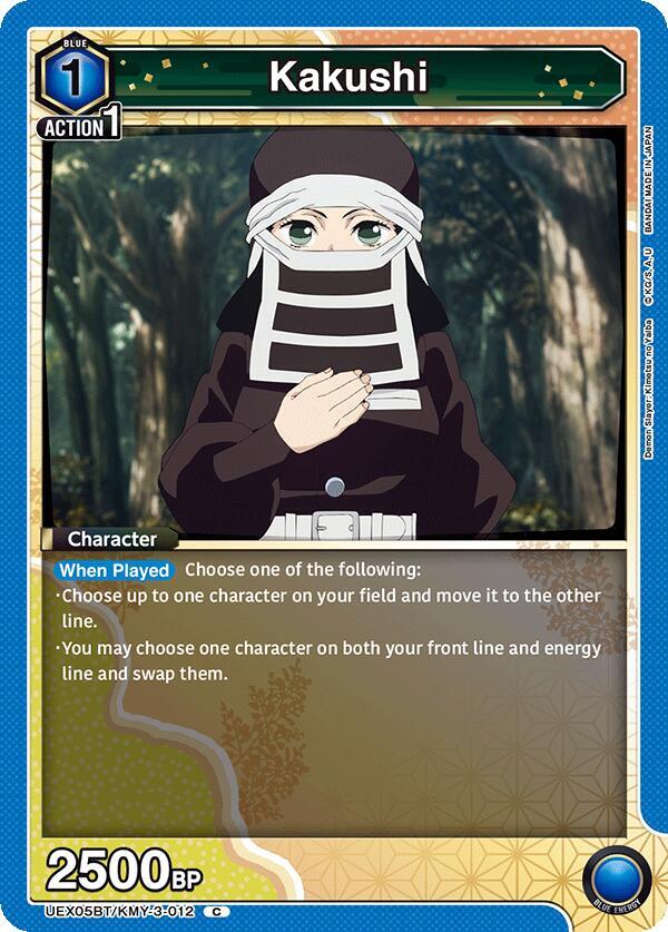 Kakushi UEX05BT/KMY-3-012 card from UEX05BT: Demon Slayer: Kimetsu no Yaiba Vol.2