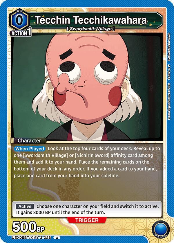 Tecchin Tecchikawahara UEX05BT/KMY-3-028 card from UEX05BT: Demon Slayer: Kimetsu no Yaiba Vol.2