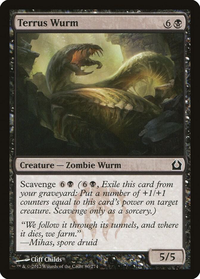 Terrus Wurm 80 card from Return to Ravnica