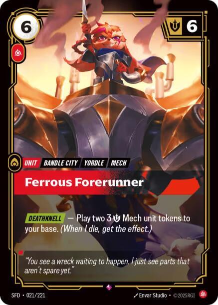 Ferrous Forerunner 021/221 card from Spiritforged