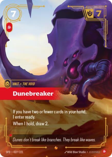 Dunebreaker 027/221 card from Spiritforged