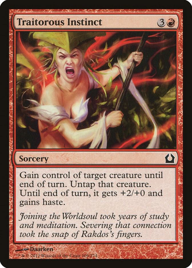 Traitorous Instinct 109 card from Return to Ravnica