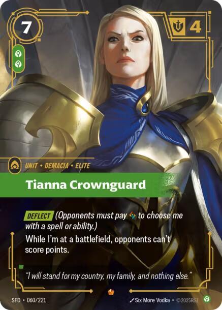 Tianna Crownguard 060/221 card from Spiritforged