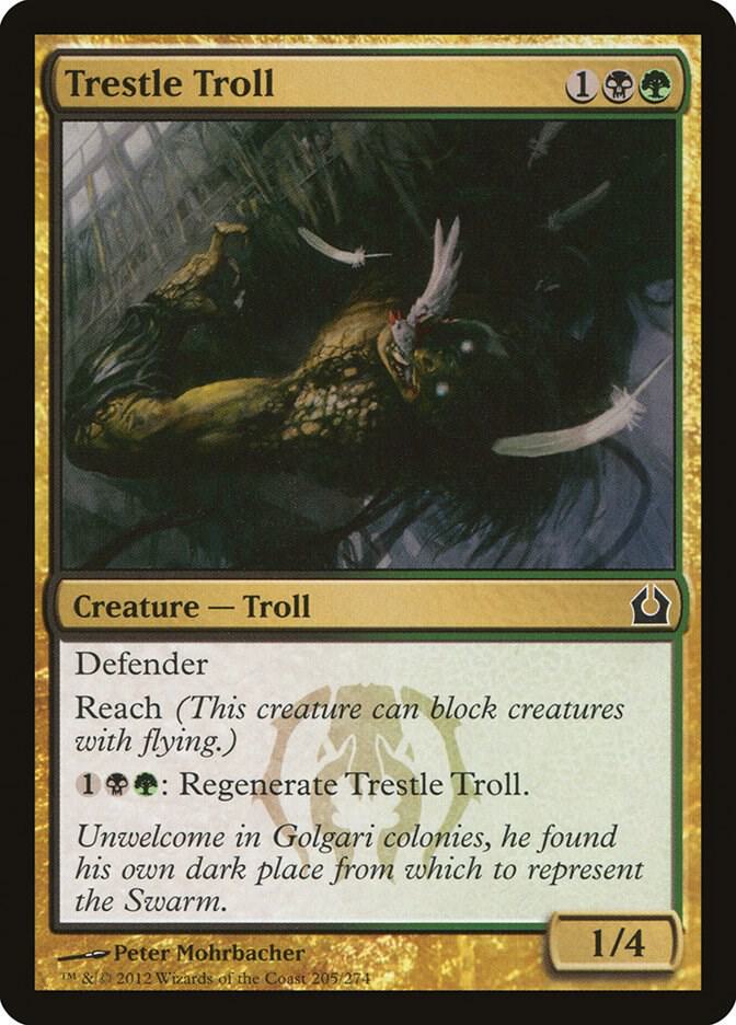 Trestle Troll 205 card from Return to Ravnica