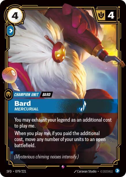 Bard - Mercurial 079/221 card from Spiritforged