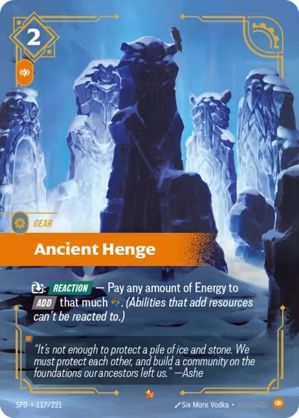 Ancient Henge 117/221 card from Spiritforged