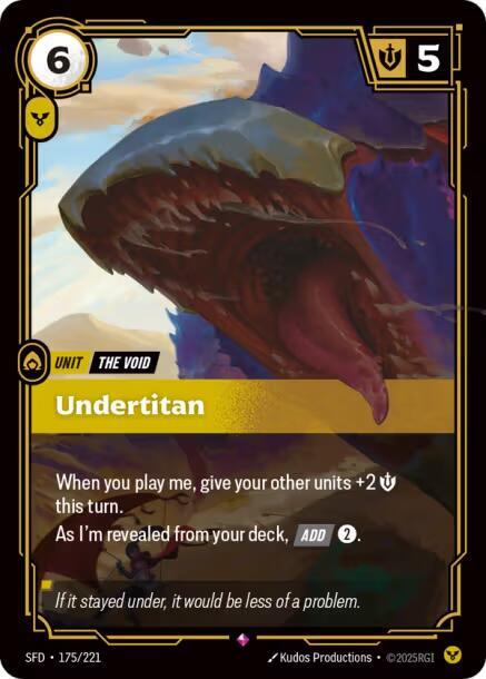 Undertitan 175/221 card from Spiritforged