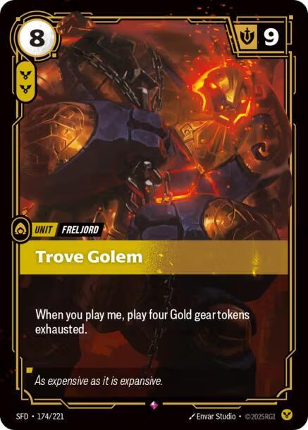 Trove Golem 174/221 card from Spiritforged