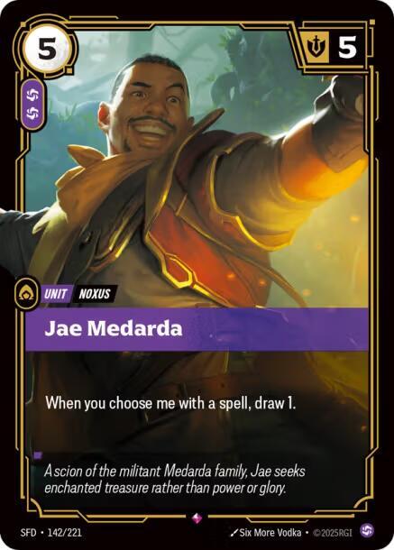 Jae Medarda 142/221 card from Spiritforged