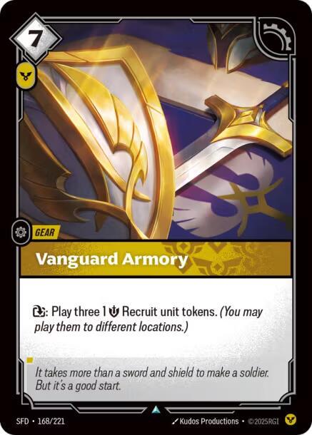 Vanguard Armory 168/221 card from Spiritforged