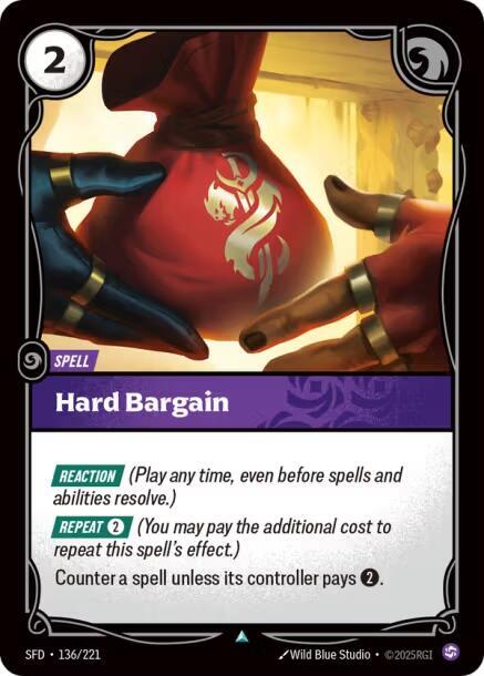 Hard Bargain 136/221 card from Spiritforged
