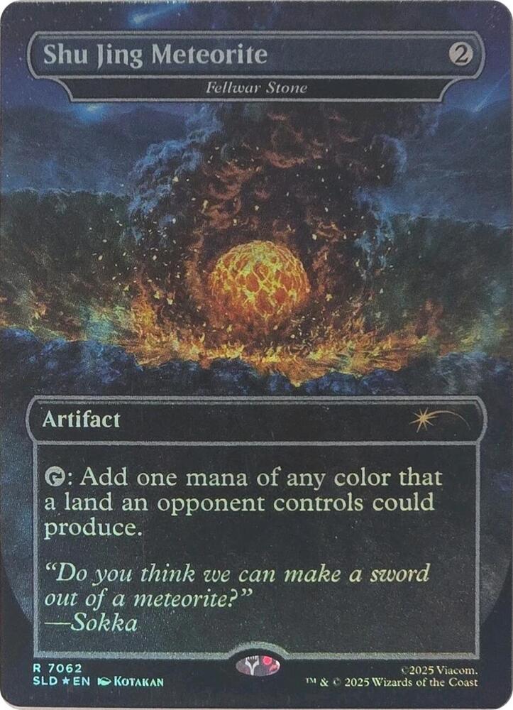 Shu Jing Meteorite - Fellwar Stone (Rainbow Foil) 7062 card from Secret Lair Drop Series