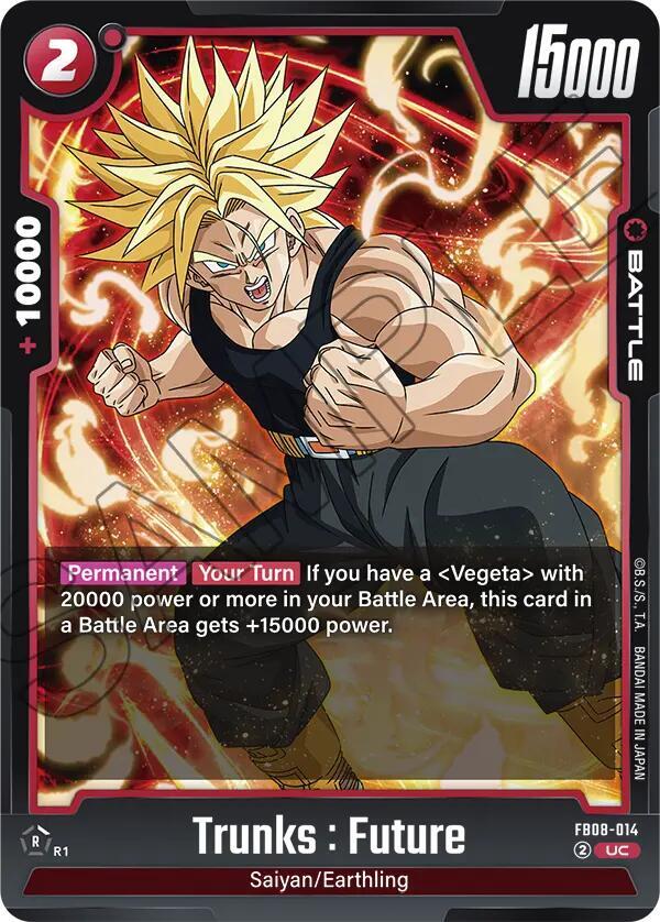 Trunks : Future FB08-014 card from Saiyan's Pride