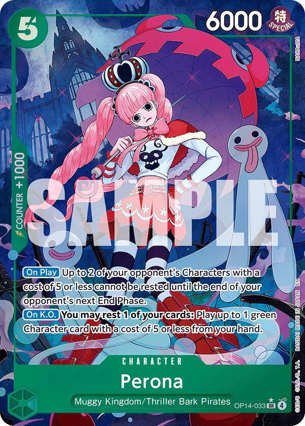 Perona (Alternate Art) OP14-033 card from The Azure Sea's Seven