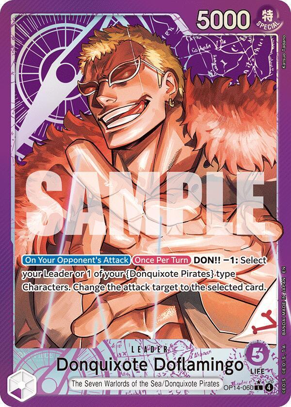Donquixote Doflamingo (Alternate Art) OP14-060 card from The Azure Sea's Seven