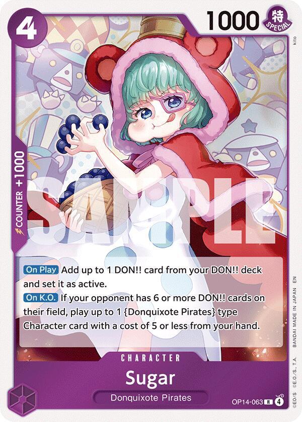 Sugar OP14-063 card from The Azure Sea's Seven