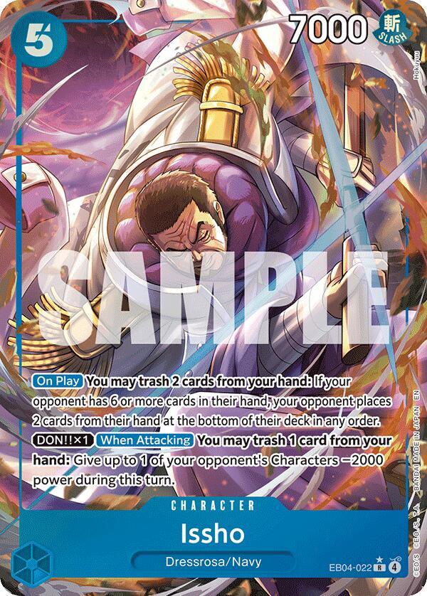 Issho (Alternate Art) EB04-022 card from The Azure Sea's Seven