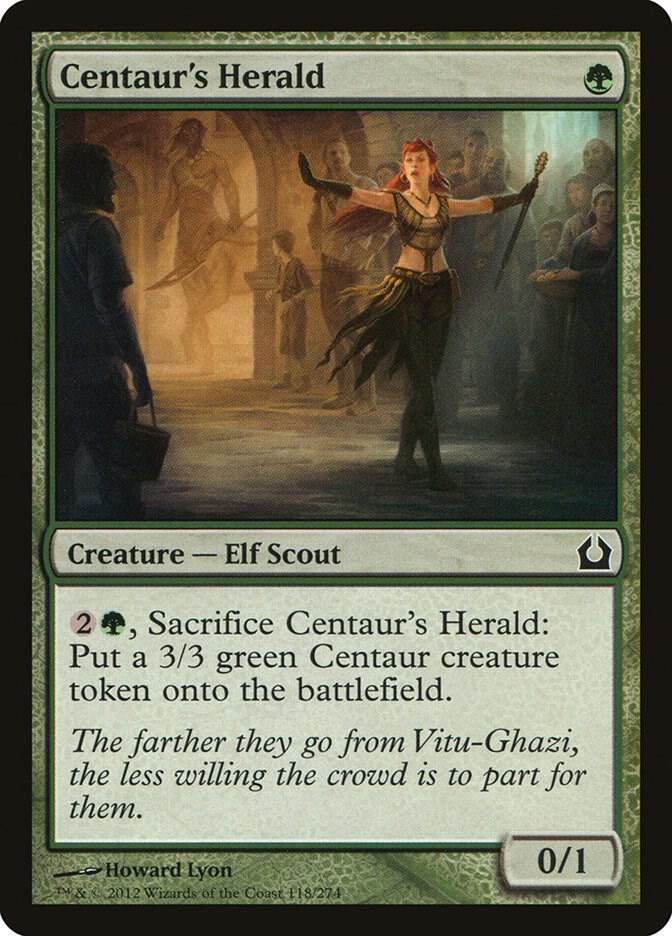 Centaur's Herald 118 card from Return to Ravnica