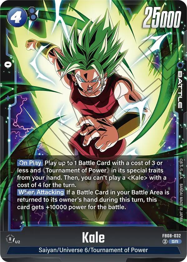 Kale FB08-032 card from Saiyan's Pride