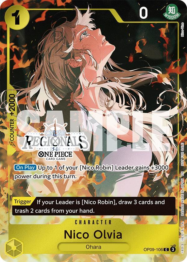 Nico Olvia (Online Regional Participation Pack 2025 Vol.1) OP09-106 card from One Piece Promotion Cards