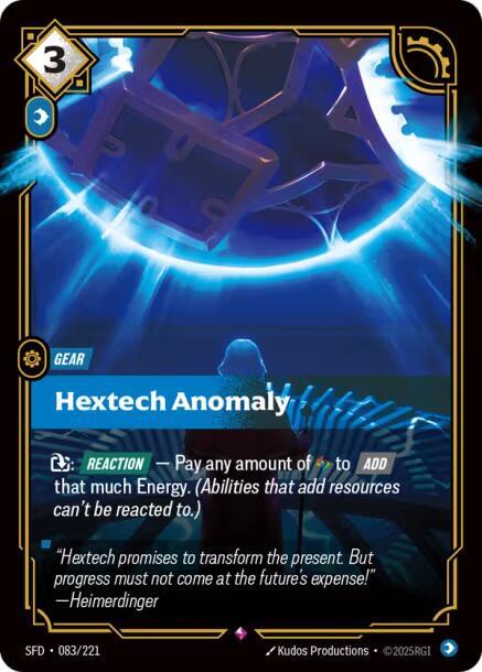 Hextech Anomaly 083/221 card from Spiritforged