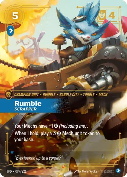 Rumble - Scrapper 089/221 card from Spiritforged