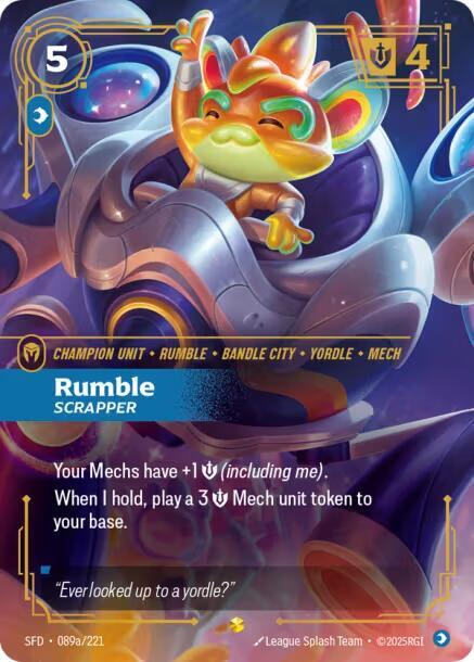 Rumble - Scrapper (Alternate Art) 089a/221 card from Spiritforged