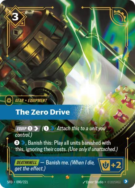 The Zero Drive 090/221 card from Spiritforged