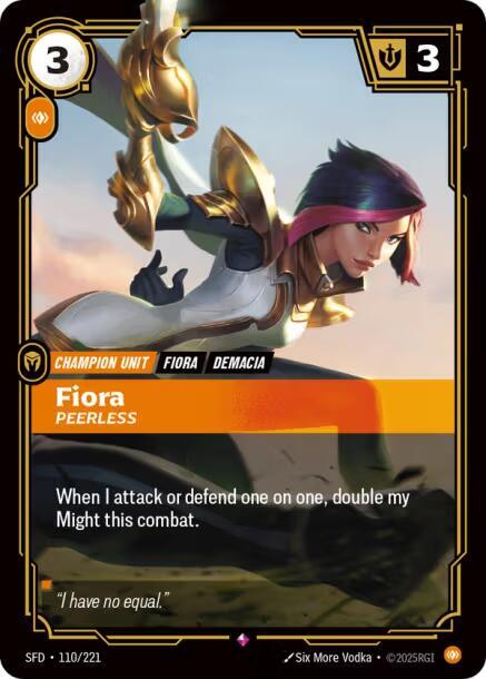 Fiora - Peerless 110/221 card from Spiritforged