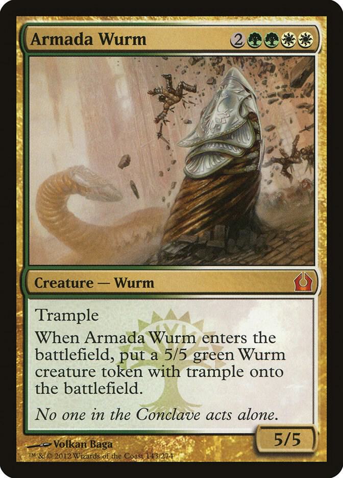 Armada Wurm 143 card from Return to Ravnica