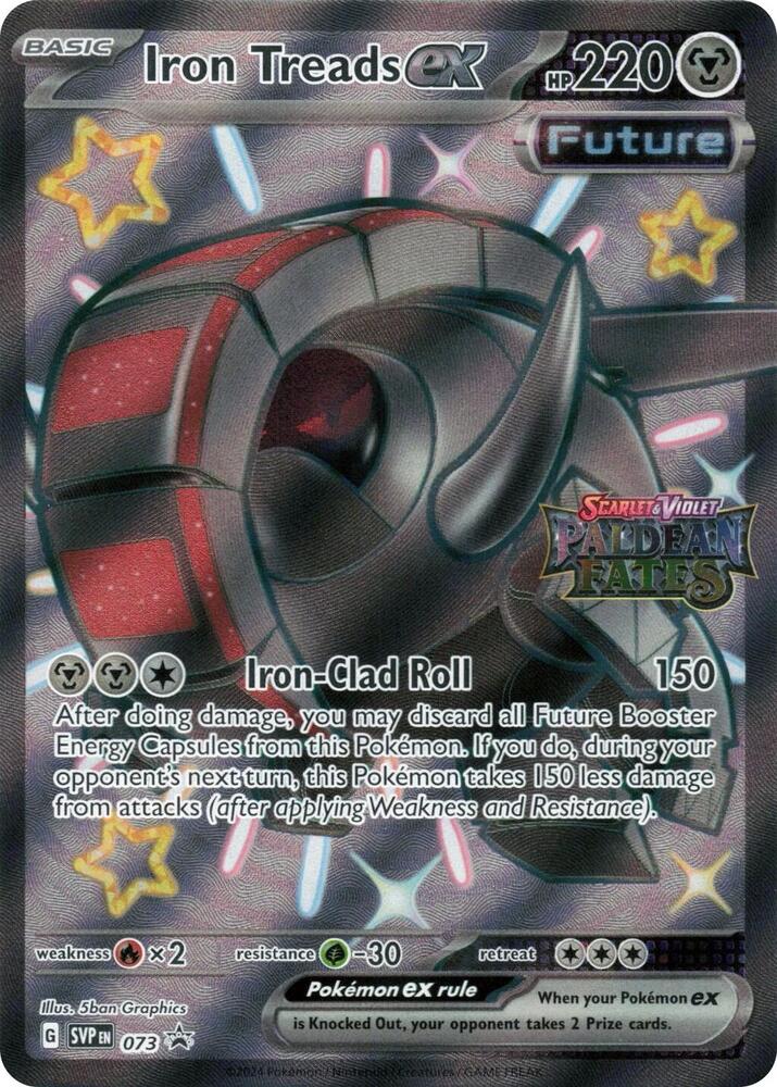 Iron Treads ex (Paldean Fates Stamped) 073 card from Miscellaneous Cards & Products